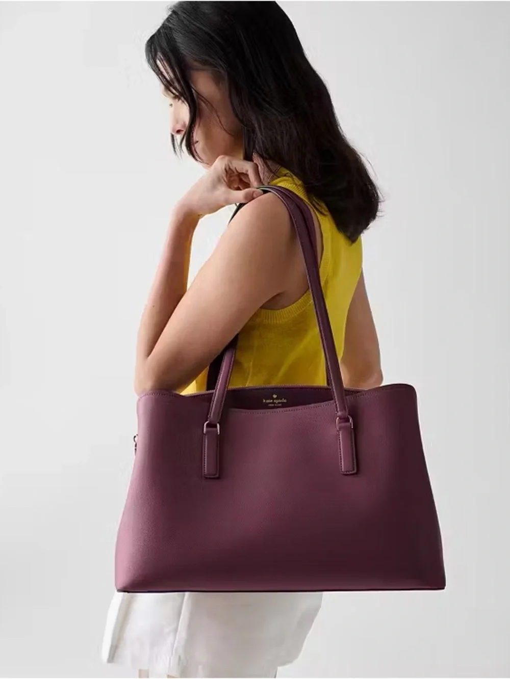♠️Kate Spade Thompson Street Commuter Laptop Work Tote Bag, Deep Cherry NEW NWT